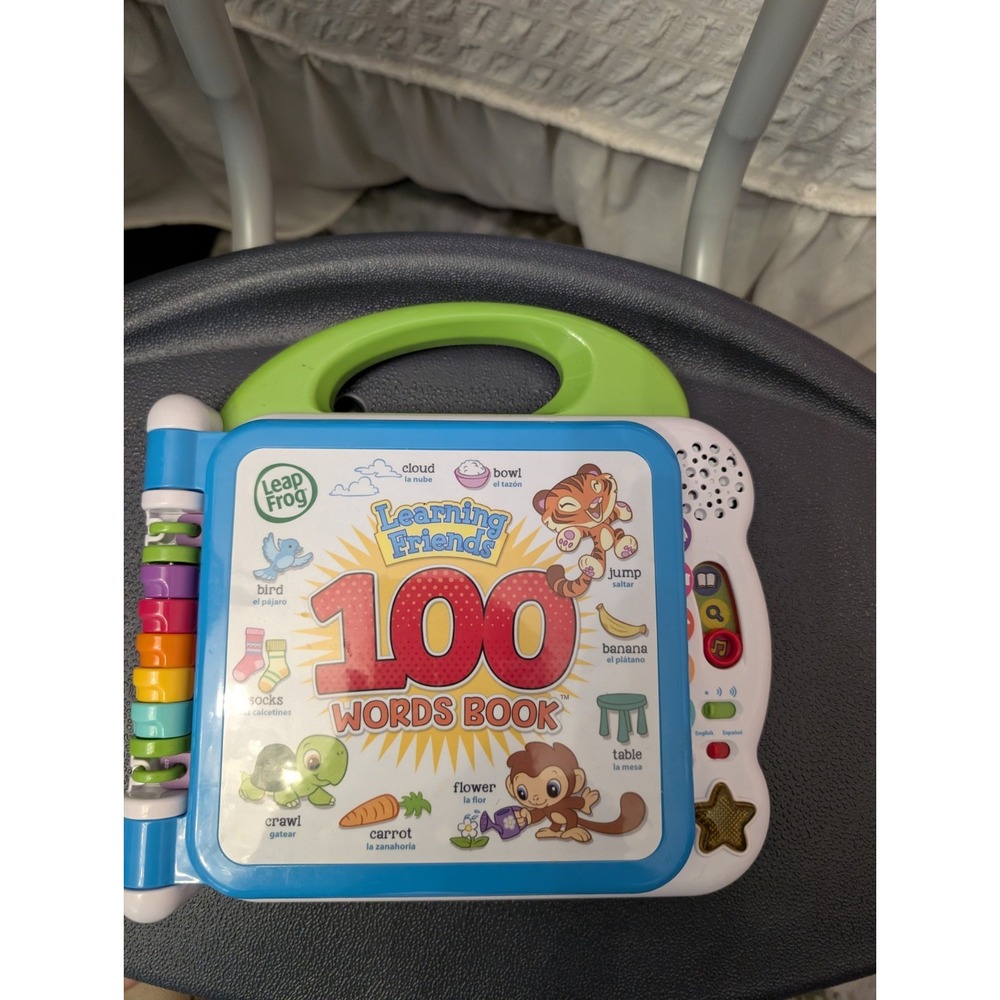 Leap Frog Learning Friends 100 Words Electronic Book English Spanish 2018 Works